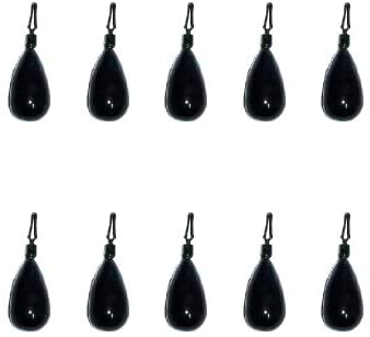 10 Pack Tungsten Drop Shot Weight Tear Drop Style Sinker - Multiple Sizes & Colors Available
