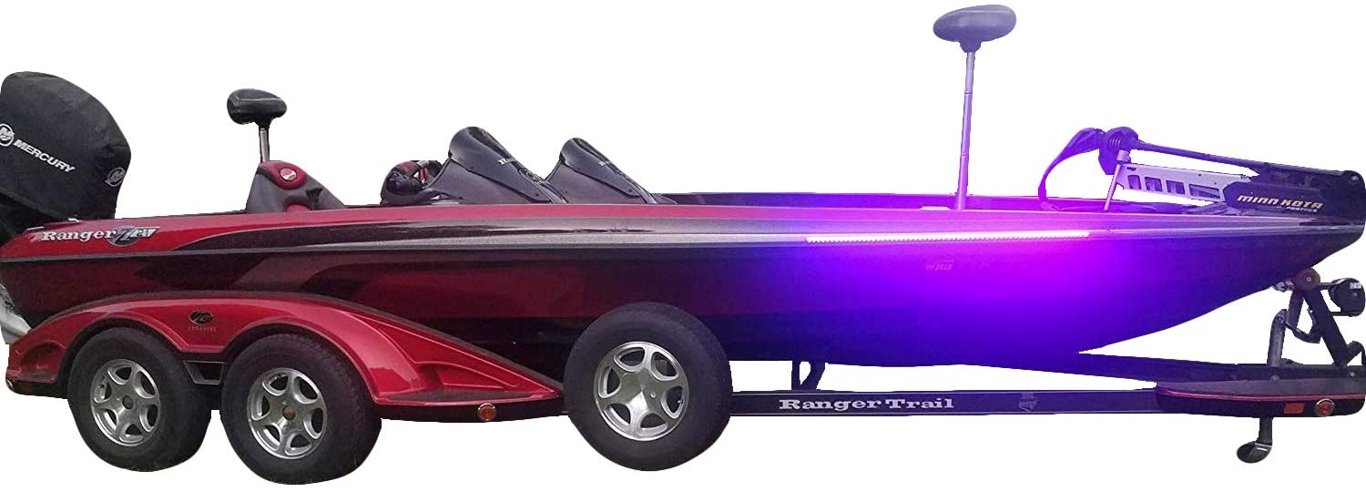 Premium 16ft UV Boat LED Fluorescent Line Glow Light for Night Fishing