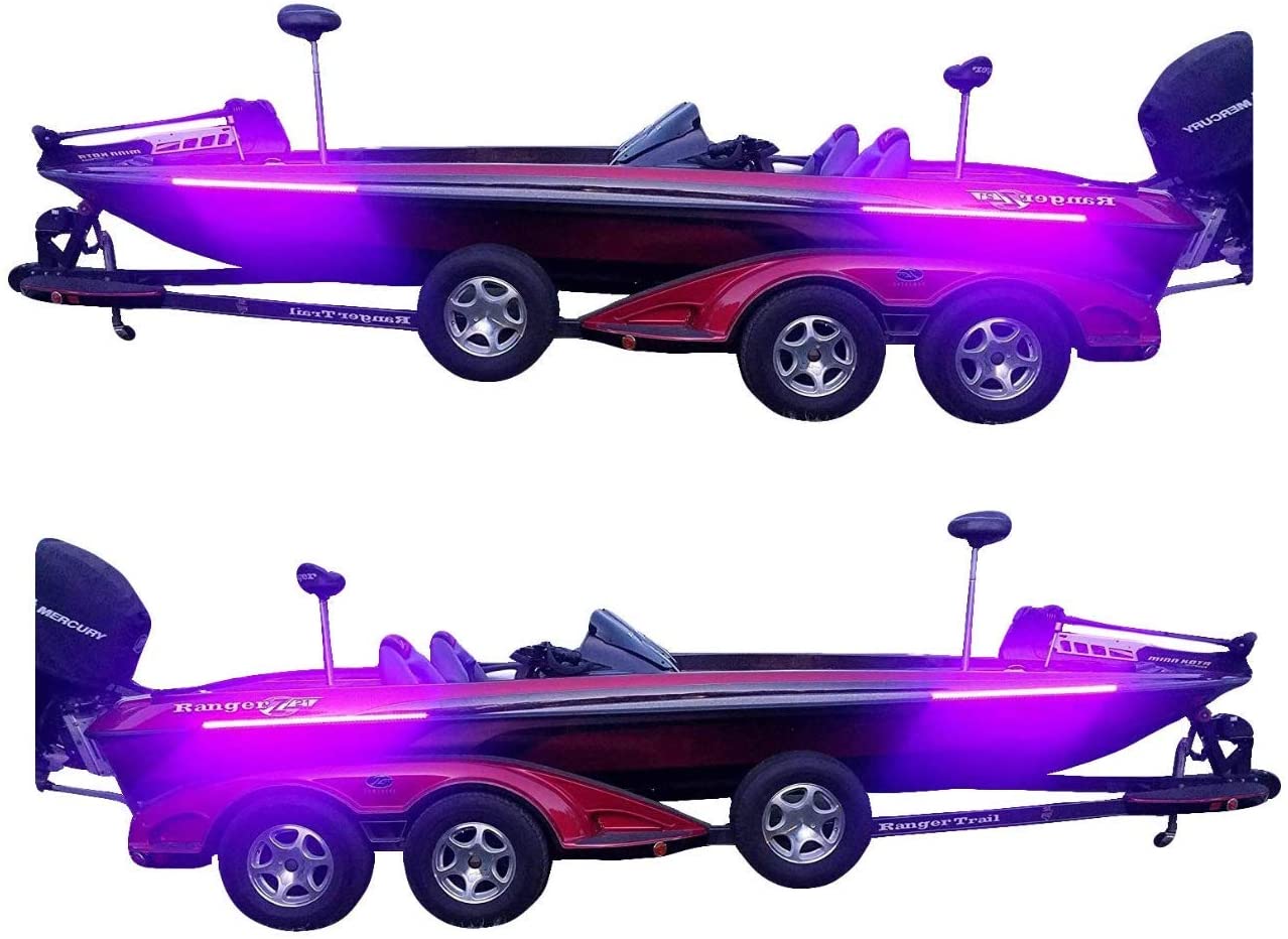 High Output Ultra Violet UV Black Light LED Light Strip for Bass Boats –  The Fishing Vault