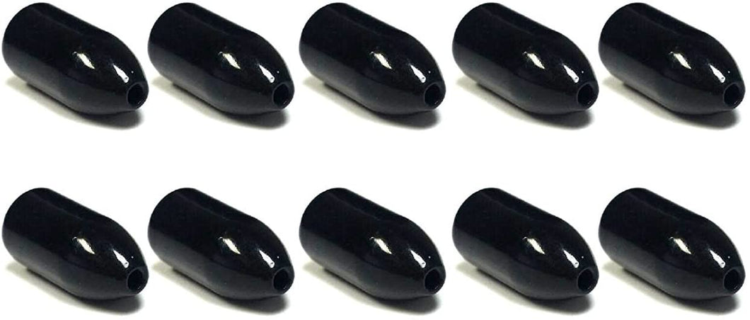 10 Pack Tungsten Bullet Worm Weight for Bass Fishing Pitching and Flipping Sinker - Multiple Sizes and Colors Available
